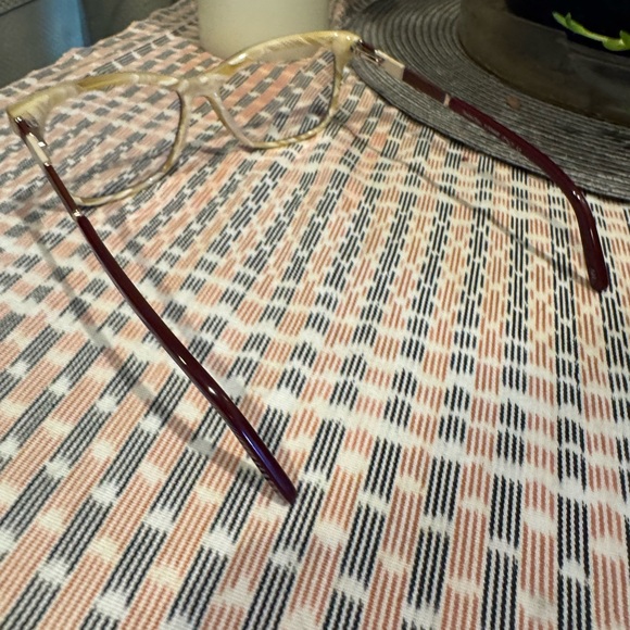 Nadya Toto Italian frames, burgundy cream, gold accents, and brown and cream, - Picture 9 of 10